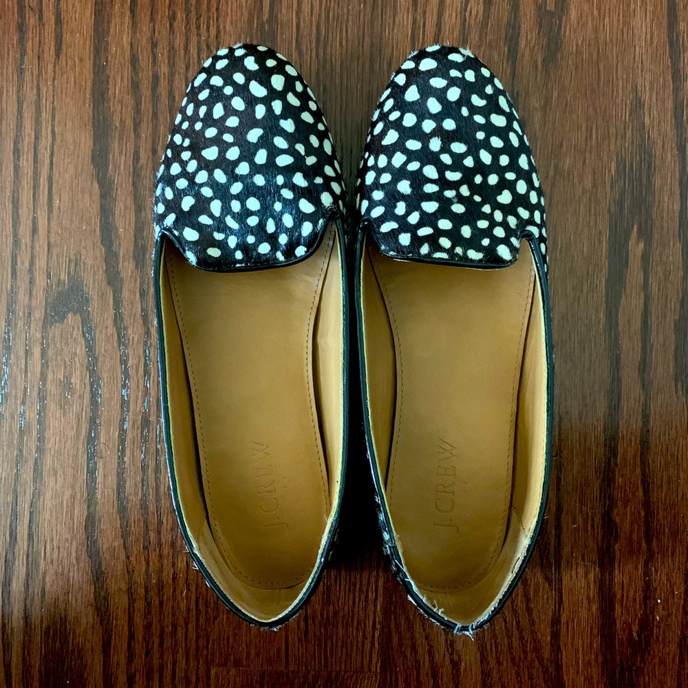 JCrew Calf Hair Flats